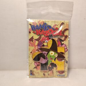 Banjo Kazooie Gruntilda  Jiggy Enamel Pin Official Rare Collectible Badge